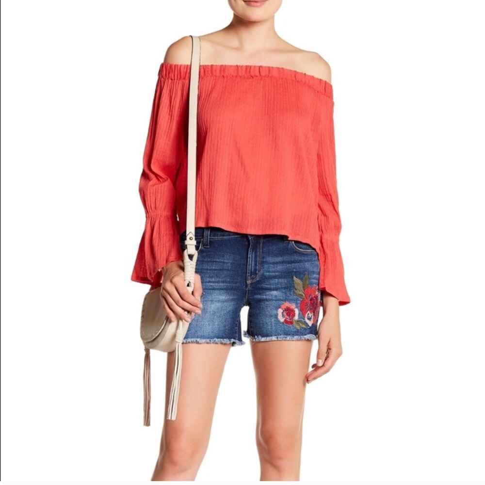 Kensie jean flower shorts